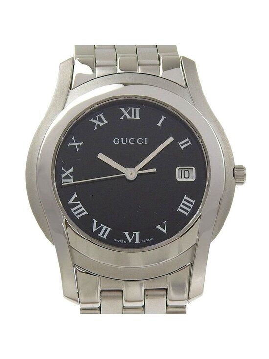 Gucci Class Stainless Steel Quartz Analog Display Black Dial Watch main image 7